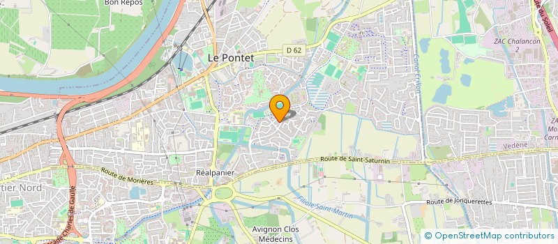 localisation de l'entreprise AB RENOVATION à LE PONTET