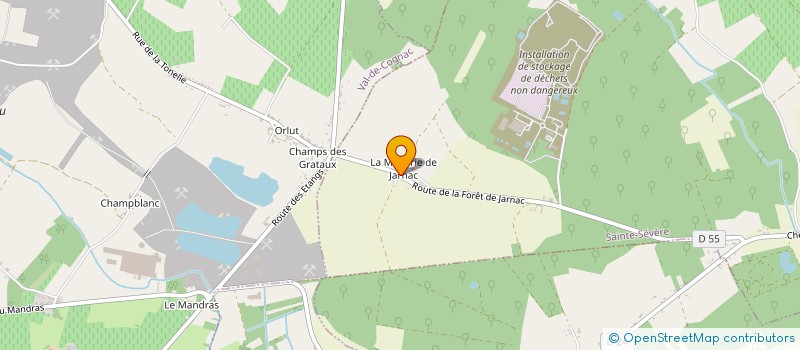 localisation de l'entreprise AB RENOVATION  SAINTE-SEVERE