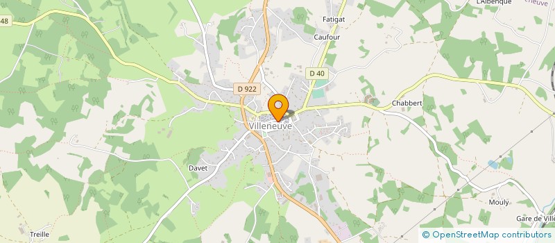 localisation de l'entreprise AB RENOVE à VILLENEUVE