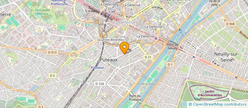 localisation de l'entreprise AB RENTAL à PUTEAUX