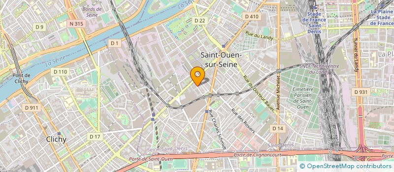 localisation de l'entreprise AB RESEAUX à SAINT-OUEN-SUR-SEINE