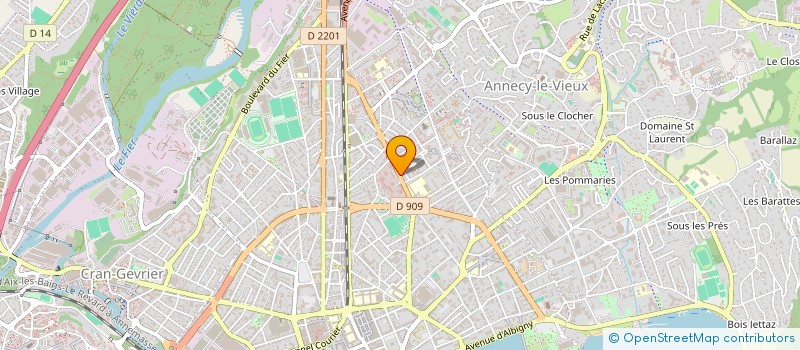 localisation de l'entreprise AB RESSOURCE à ANNECY