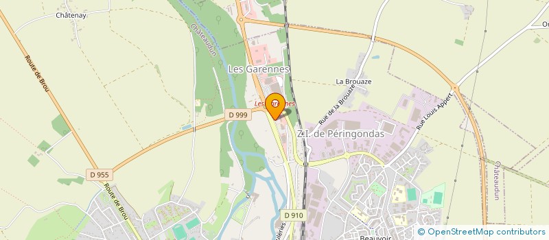localisation de l'entreprise AB RESTAURATION à CHATEAUDUN
