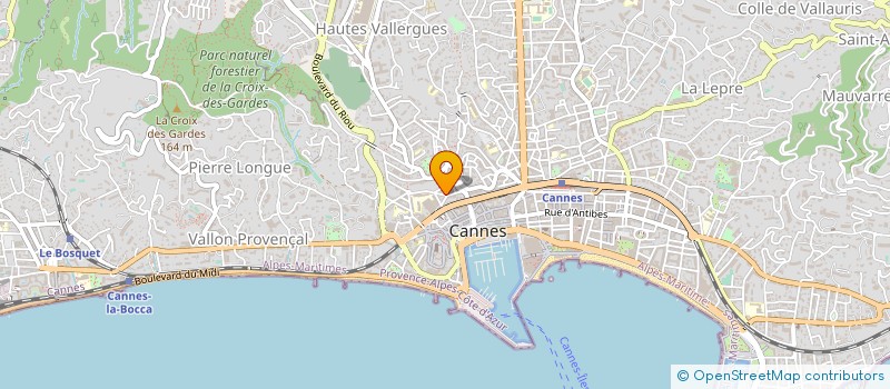 localisation de l'entreprise AB RIVIERA SANTE à CANNES