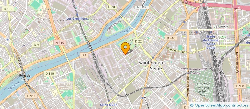 localisation de l'entreprise AB SAINT-OUEN à SAINT-OUEN-SUR-SEINE