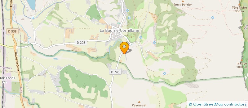 localisation de l'entreprise AB.SALSA  LA BAUME-CORNILLANE