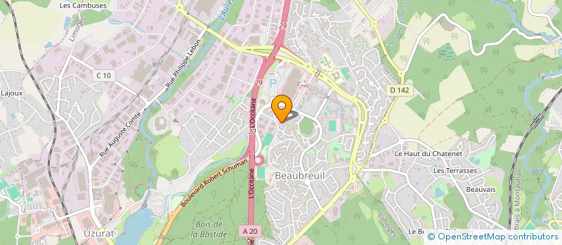 localisation de l'entreprise AB SECRET' à LIMOGES