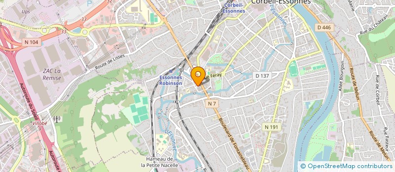 localisation de l'entreprise AB SECURITE à CORBEIL-ESSONNES