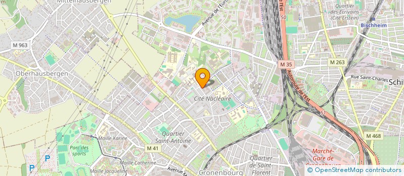 localisation de l'entreprise AB SECURITE à STRASBOURG