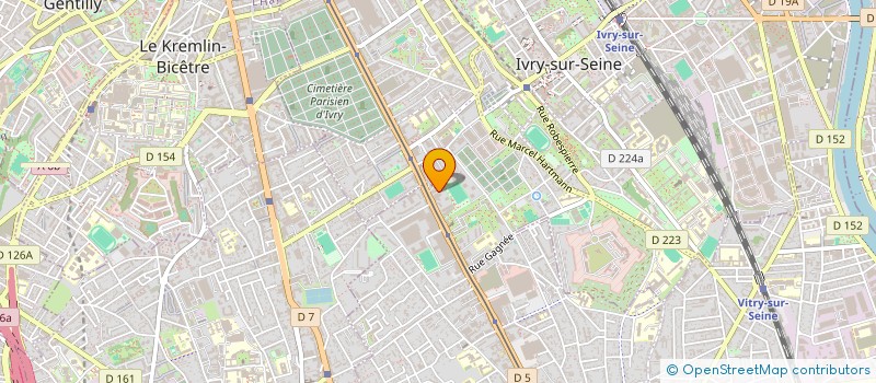 localisation de l'entreprise AB SECURITE PROTECTION à IVRY-SUR-SEINE