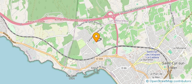 localisation de l'entreprise AB SELECTIMMO à SAINT-CYR-SUR-MER