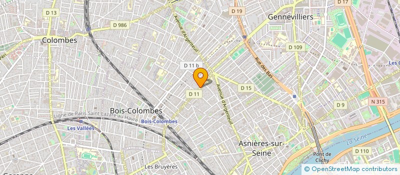 localisation de l'entreprise AB SENIORS SERVICES à BOIS-COLOMBES