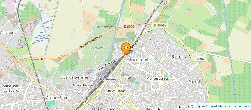 localisation de l'entreprise AB SERRURERIE  SERIGNAN