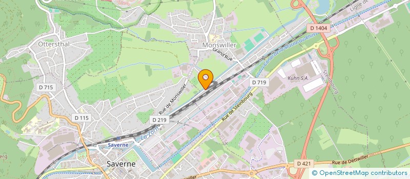 localisation de l'entreprise AB SERRURERIE & CO à MONSWILLER
