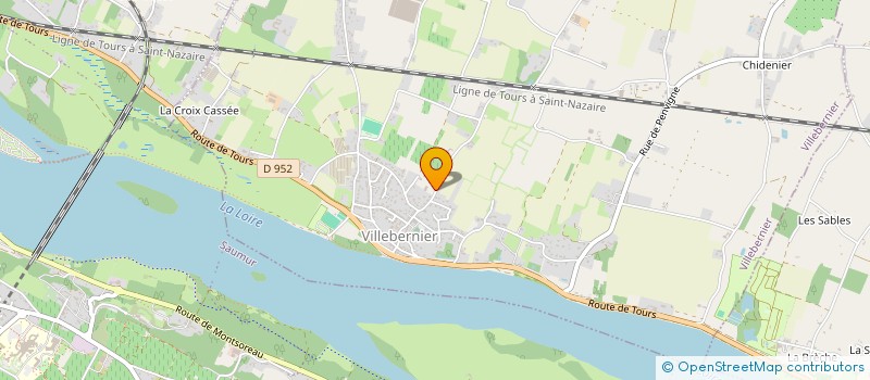 localisation de l'entreprise AB SERVICE à VILLEBERNIER