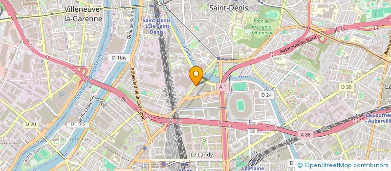 localisation de l'entreprise AB SERVICE  SAINT-DENIS