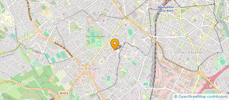 localisation de l'entreprise AB SERVICE à MONTPELLIER