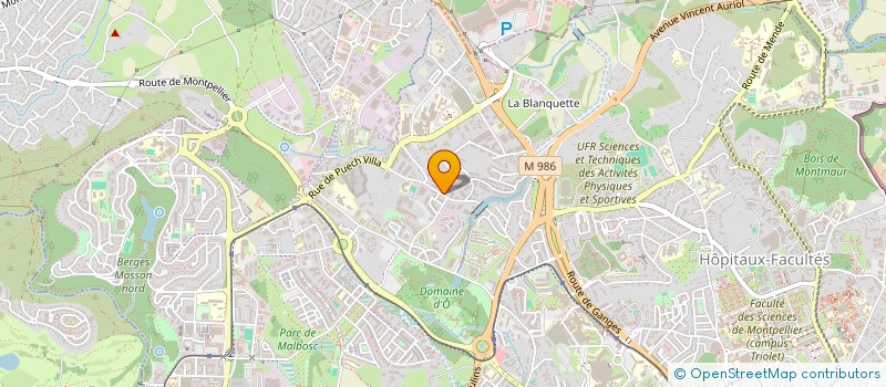 localisation de l'entreprise AB SERVICES 34 à MONTPELLIER