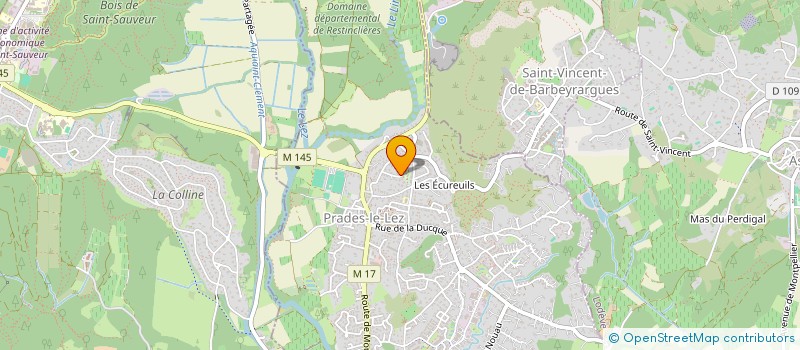 localisation de l'entreprise AB SERVICES à PRADES-LE-LEZ