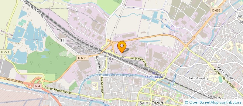 localisation de l'entreprise AB SERVICES à SAINT-DIZIER
