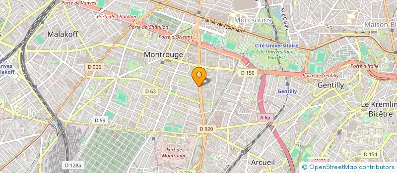 localisation de l'entreprise AB SERVICES  MONTROUGE