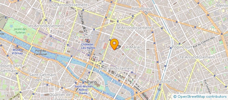 localisation de l'entreprise AB SERVICES à PARIS
