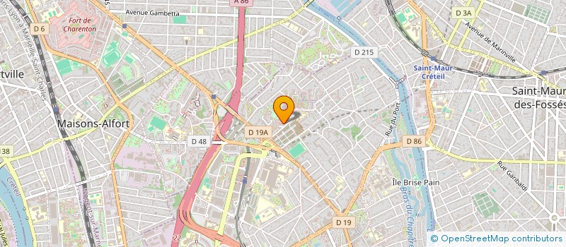 localisation de l'entreprise AB SERVICES  CRETEIL