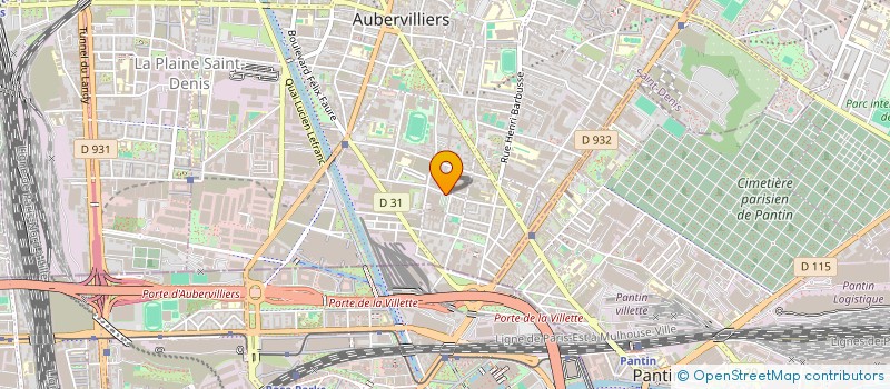 localisation de l'entreprise AB SERVICES à AUBERVILLIERS