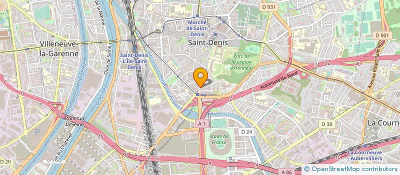 localisation de l'entreprise AB SERVICES à SAINT-DENIS