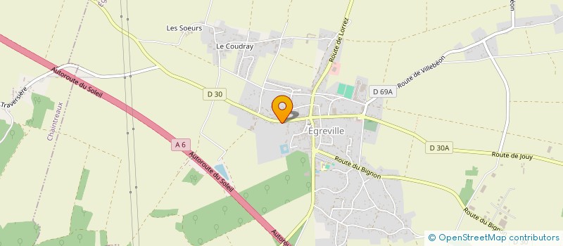 localisation de l'entreprise AB SERVICES  EGREVILLE