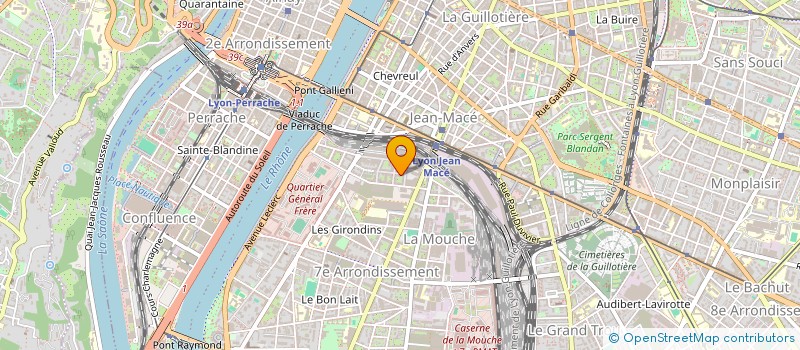 localisation de l'entreprise AB SERVICES  LYON