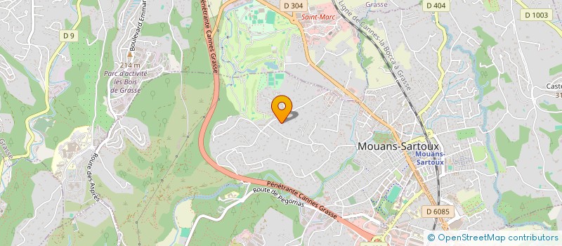 localisation de l'entreprise AB SERVICES à MOUANS-SARTOUX
