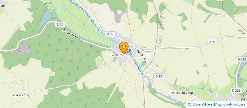 localisation de l'entreprise AB SERVICES  ANDRYES