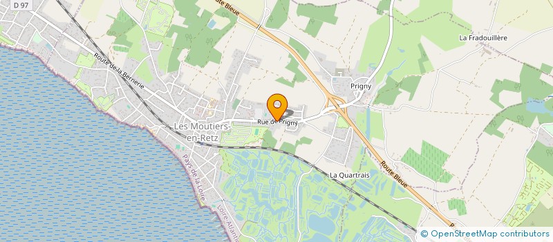 localisation de l'entreprise AB SERVICES  LES MOUTIERS EN RETZ