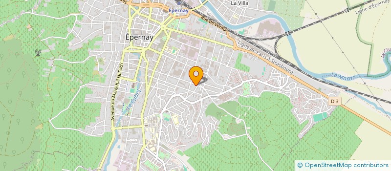 localisation de l'entreprise AB SERVICES à EPERNAY