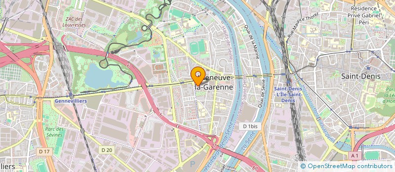 localisation de l'entreprise AB SERVICES à VILLENEUVE-LA-GARENNE