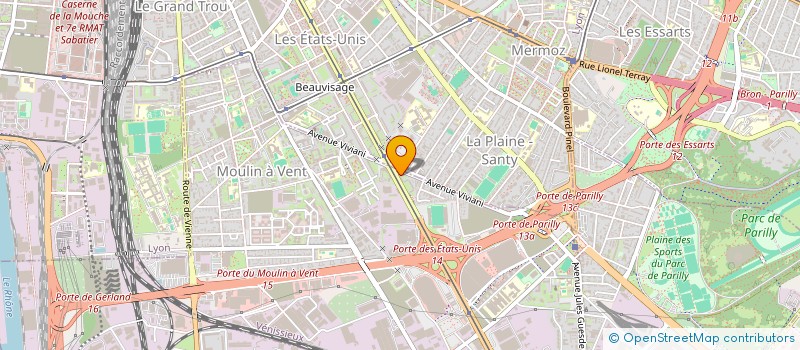 localisation de l'entreprise AB SERVICES  VENISSIEUX