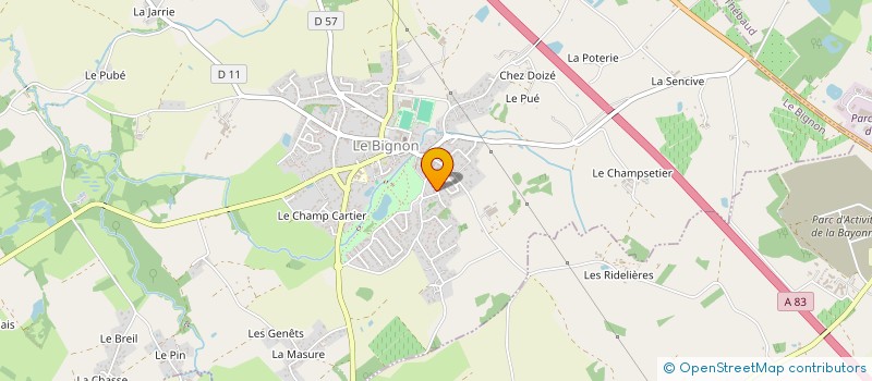 localisation de l'entreprise AB SERVICES ENERGIES à LE BIGNON