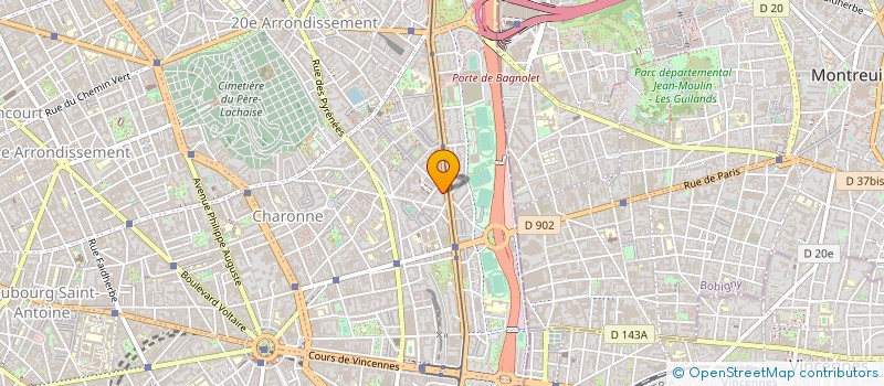 localisation de l'entreprise AB SERVICES FLY  PARIS