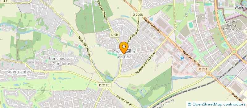 localisation de l'entreprise AB SOCIAL WORK  CHANTELOUP-EN-BRIE