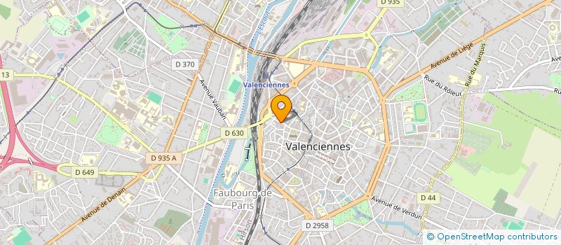 localisation de l'entreprise AB SOFTWARE à VALENCIENNES