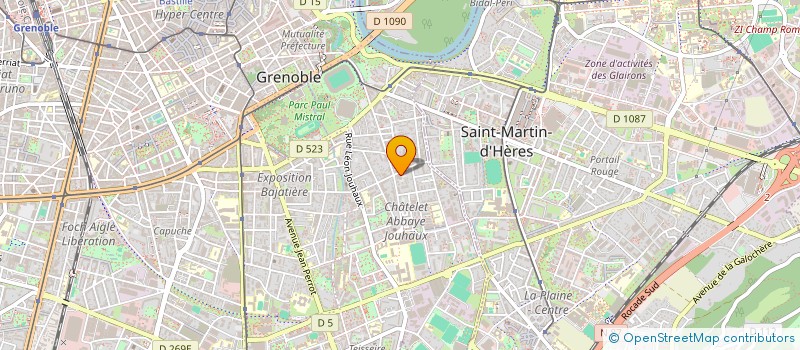 localisation de l'entreprise AB SOINS INFIRMIERS  GRENOBLE