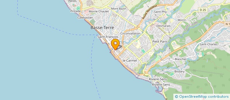 localisation de l'entreprise AB SOINS SELAS à BASSE-TERRE