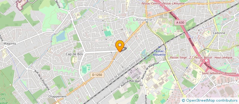 localisation de l'entreprise AB SOLUTIONS à PESSAC
