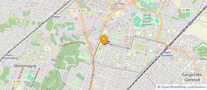 localisation de l'entreprise AB SOLUTIONS ENERGETIQUES à SARCELLES