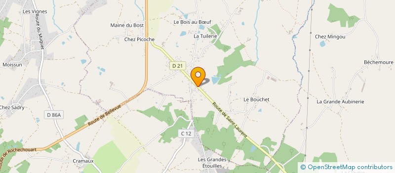 localisation de l'entreprise AB SPORT AUTO à SAINT-JUNIEN