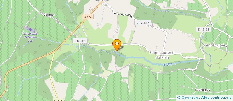 localisation de l'entreprise AB SPORT HORSE  SAINT-LAURENT-DU-BOIS