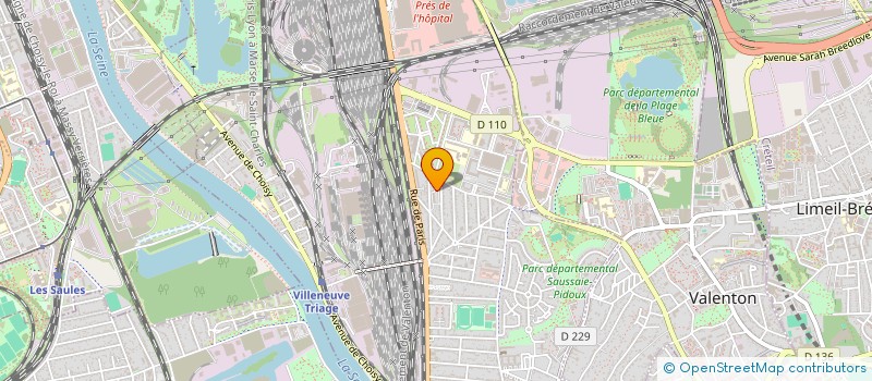localisation de l'entreprise AB STAR à VILLENEUVE-SAINT-GEORGES