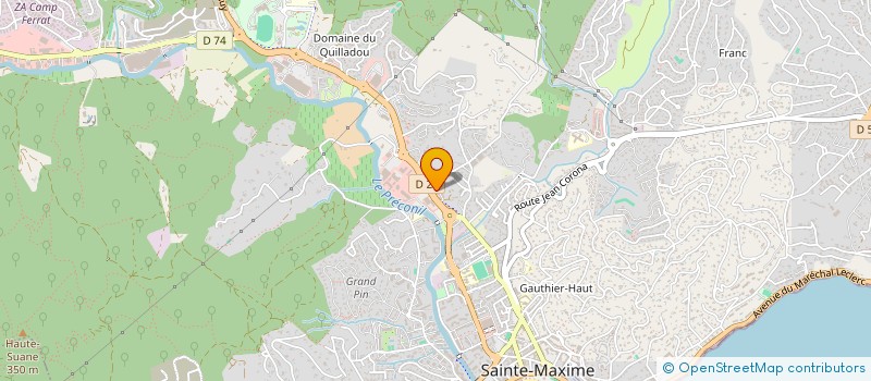 localisation de l'entreprise AB STORES à SAINTE-MAXIME