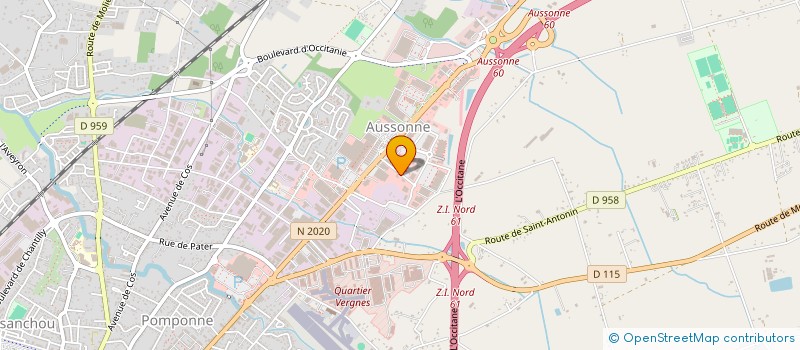localisation de l'entreprise AB STRUCTURES à MONTAUBAN